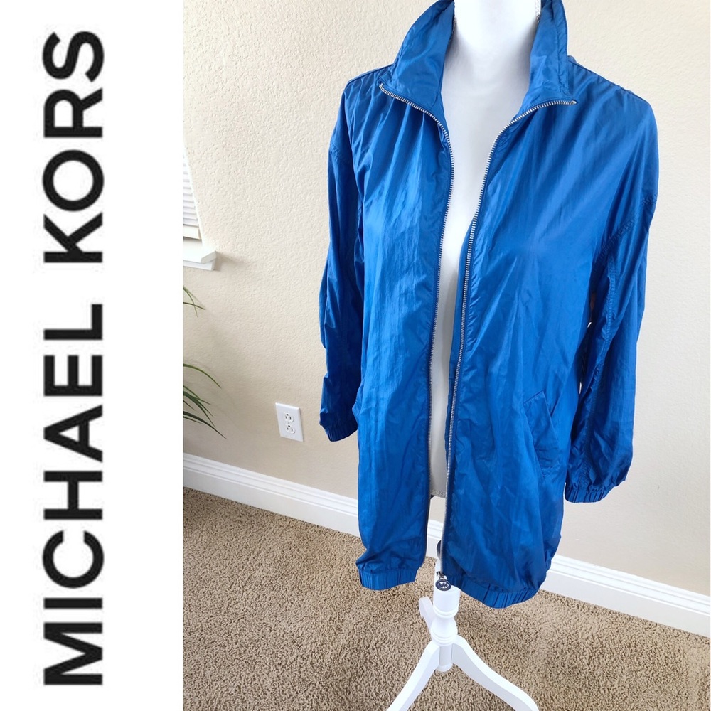 MICHAEL KORS Blue Multifunctional Windbreaker